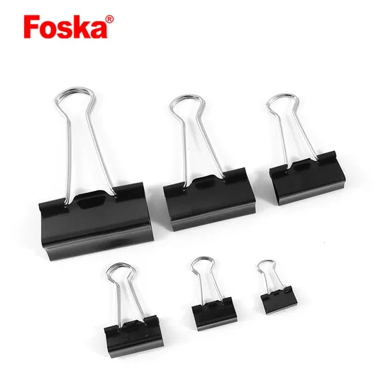 41mm Big Size Promotion Black Metal Binder Clips for Office
