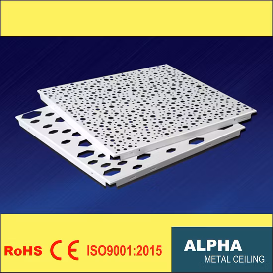 Металлическая алюминиевая доска подвесила декоративный ложный зажим на плиточном потолке