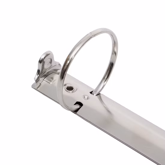 OEM Канцелярские товары 4-кольцевой механизм переплета Металлическое серебро отрывное кольцо-зажим для переплета